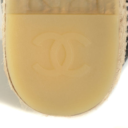 Chanel Lambskin CC Espadrilles 37 Black 8 of 10