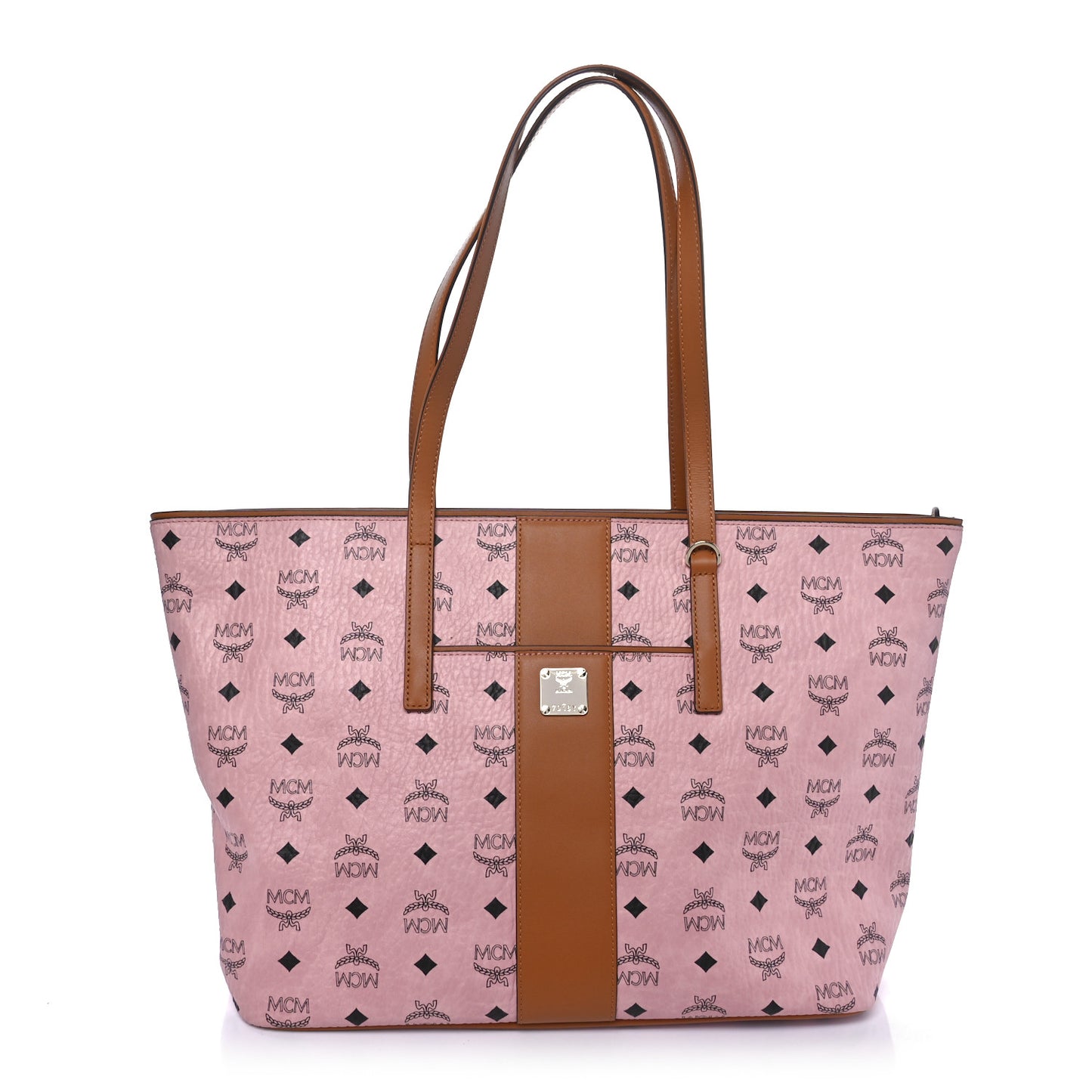 Visetos Medium Anya Zip Top Shopper Tote Soft Pink