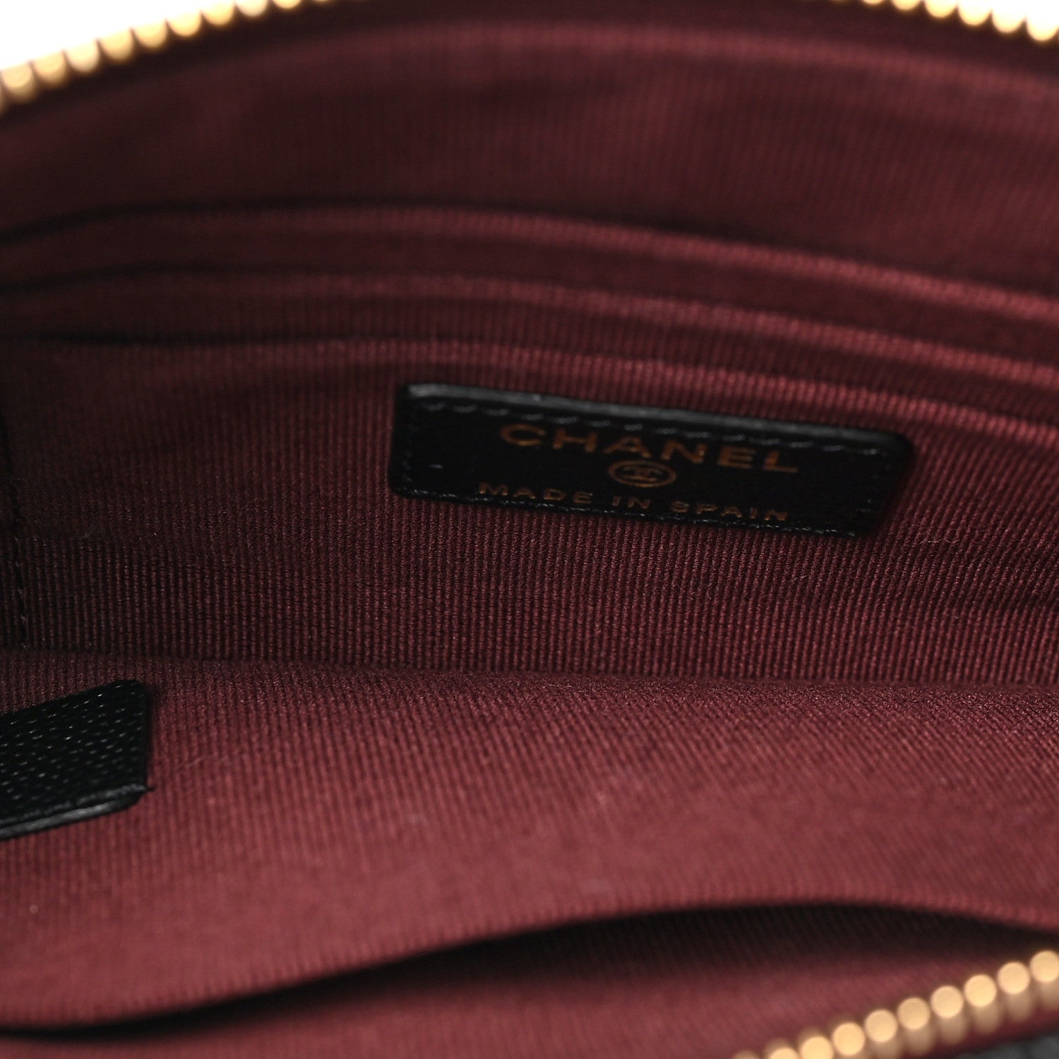 Chanel Caviar Quilted Cosmetic Case Black 5 of 7