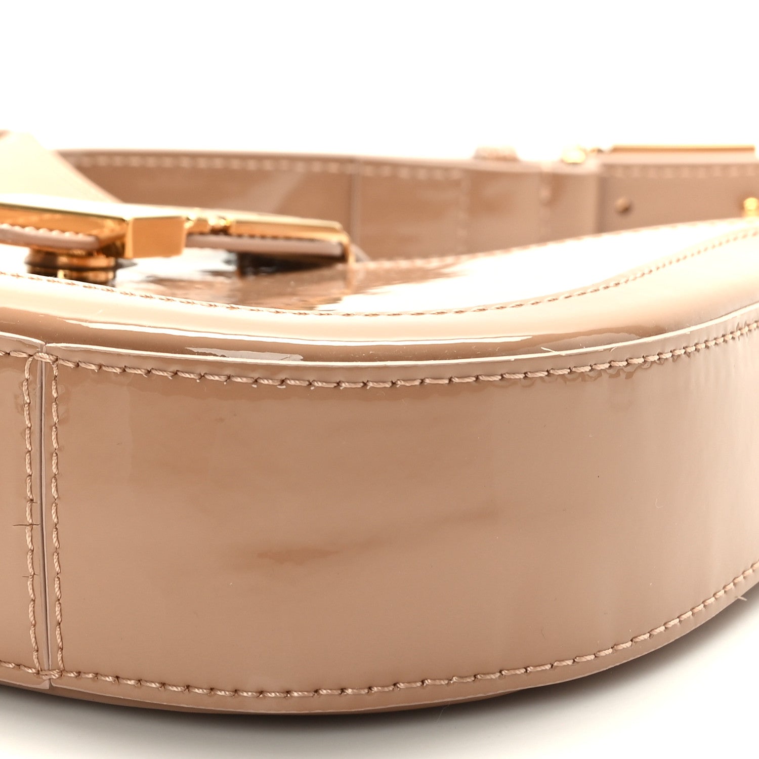 Versace Patent Small Greca Goddess Hobo Blush 8 of 9
