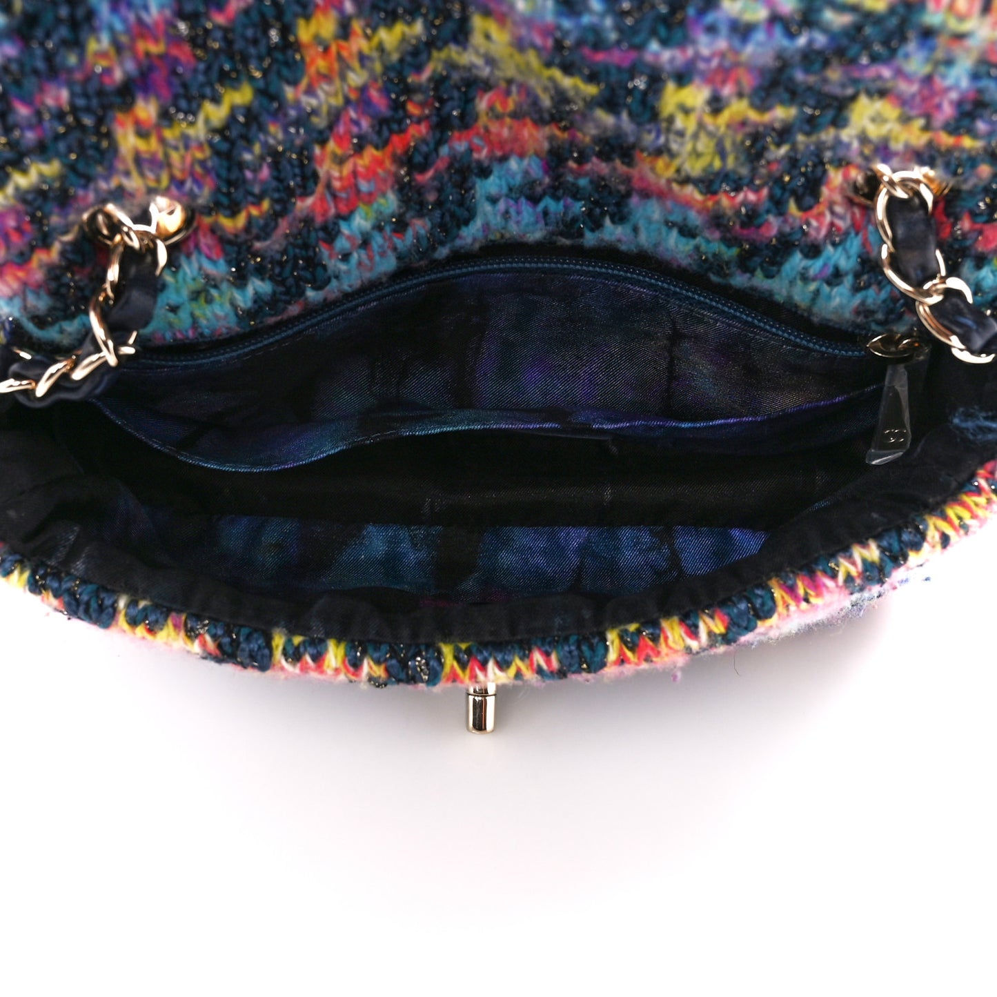 Knit Mini Rectangular Flap Multicolor