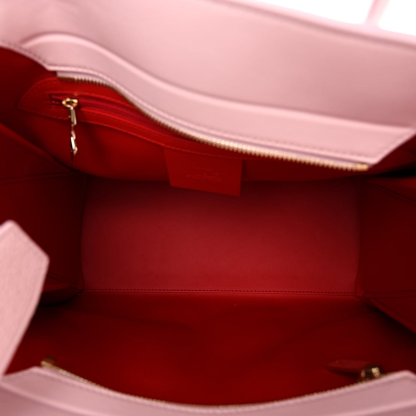 Calfskin Spikes Loubinthesky Medium Paloma Pink