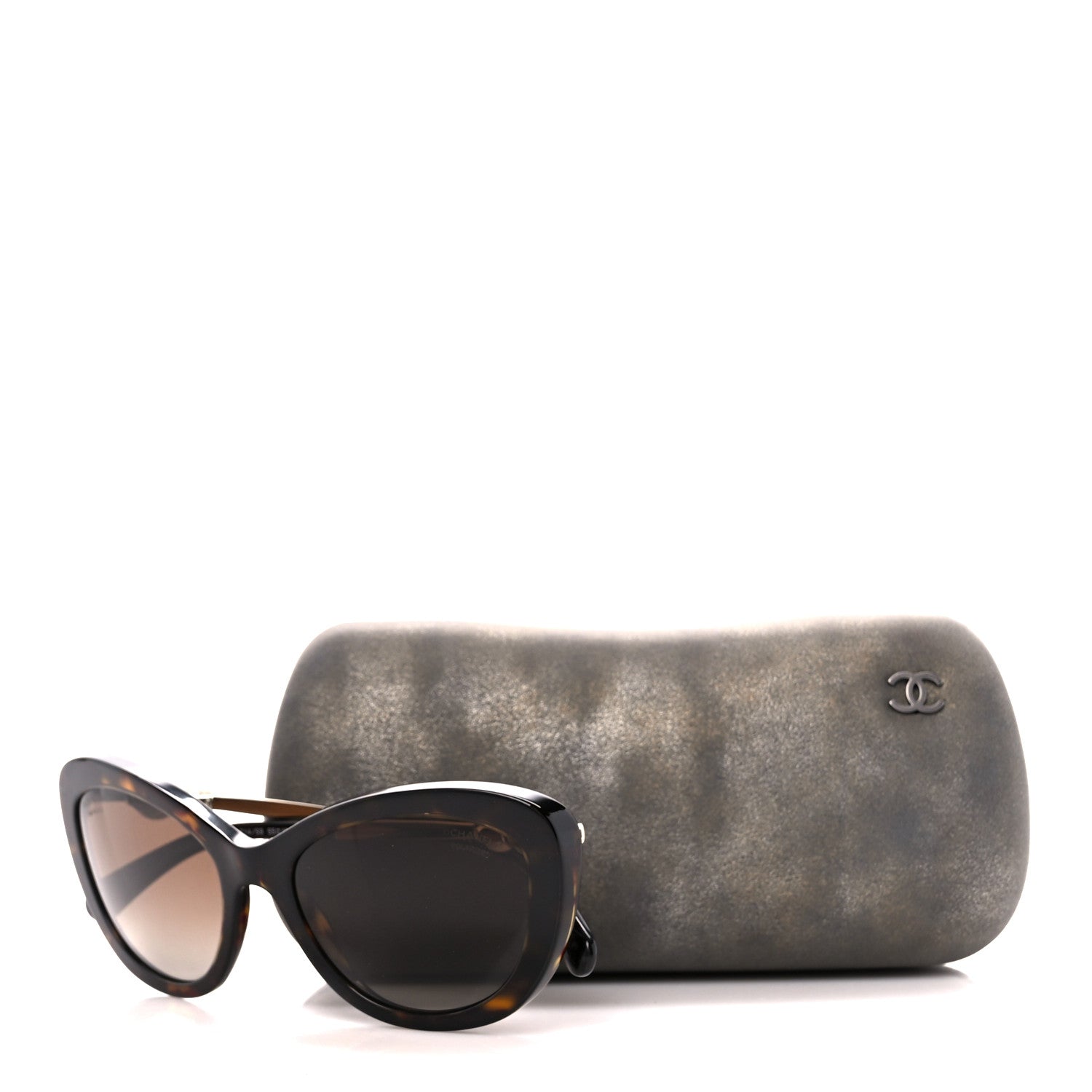 Chanel Acetate Pearl Polarized Cat Eye Sunglasses 5340-H Tortoise 8 of 8