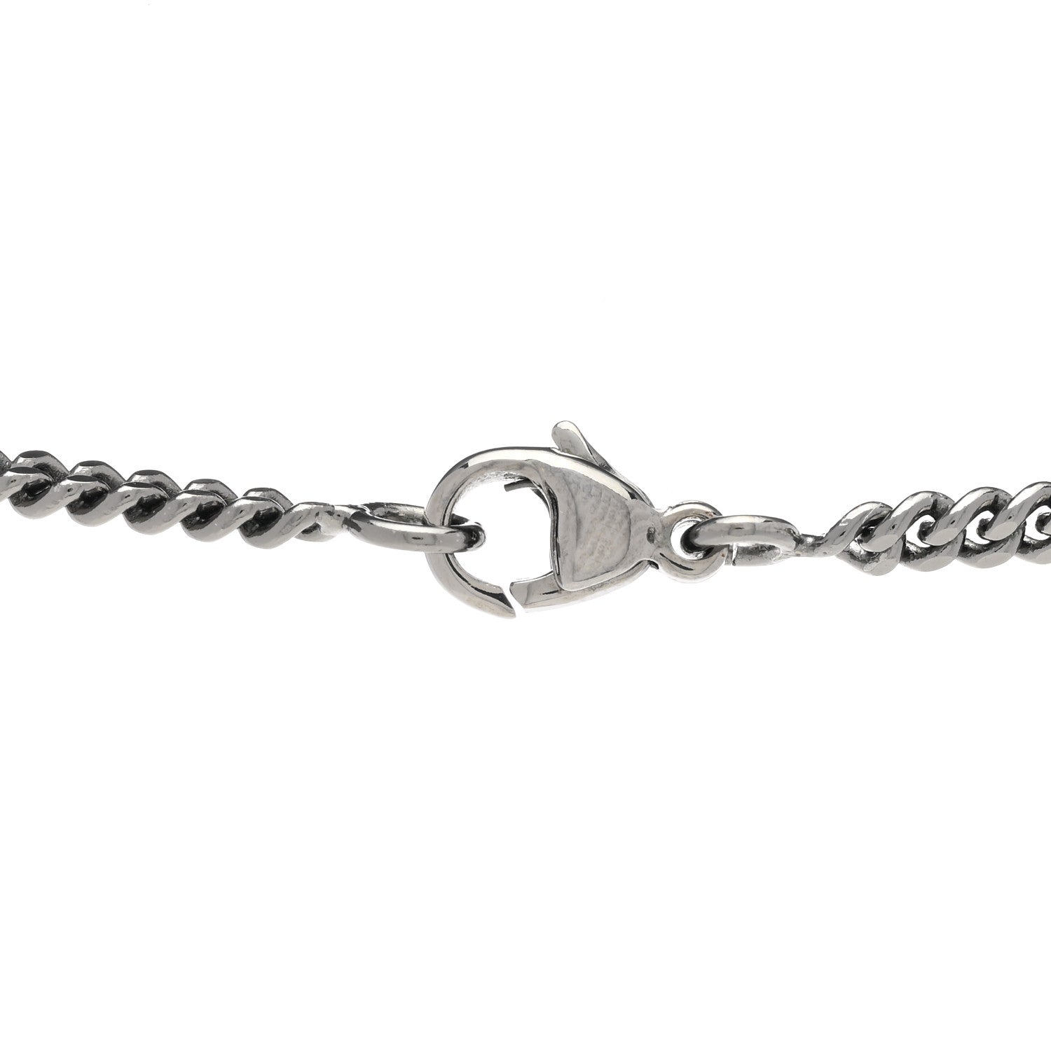 Chanel Crystal CC Necklace Silver Multicolor 5 of 6