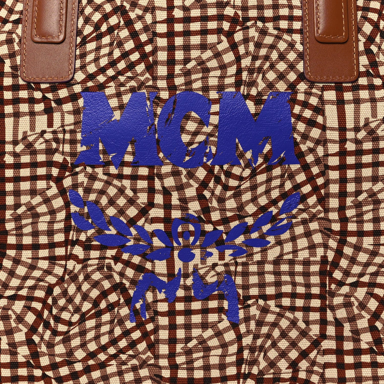 MCM Visetos Large Liz Reversible Shopper Tote Cognac 15 of 19