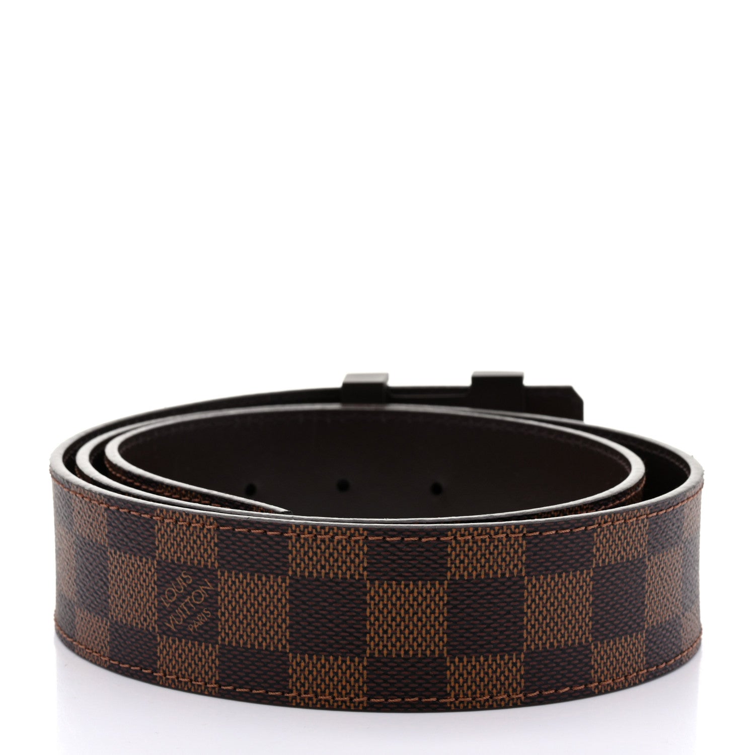 Louis Vuitton Damier Ebene 40mm LV Initiales Belt 2 of 7