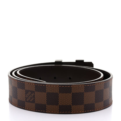 Louis Vuitton Damier Ebene 40mm LV Initiales Belt 2 of 7