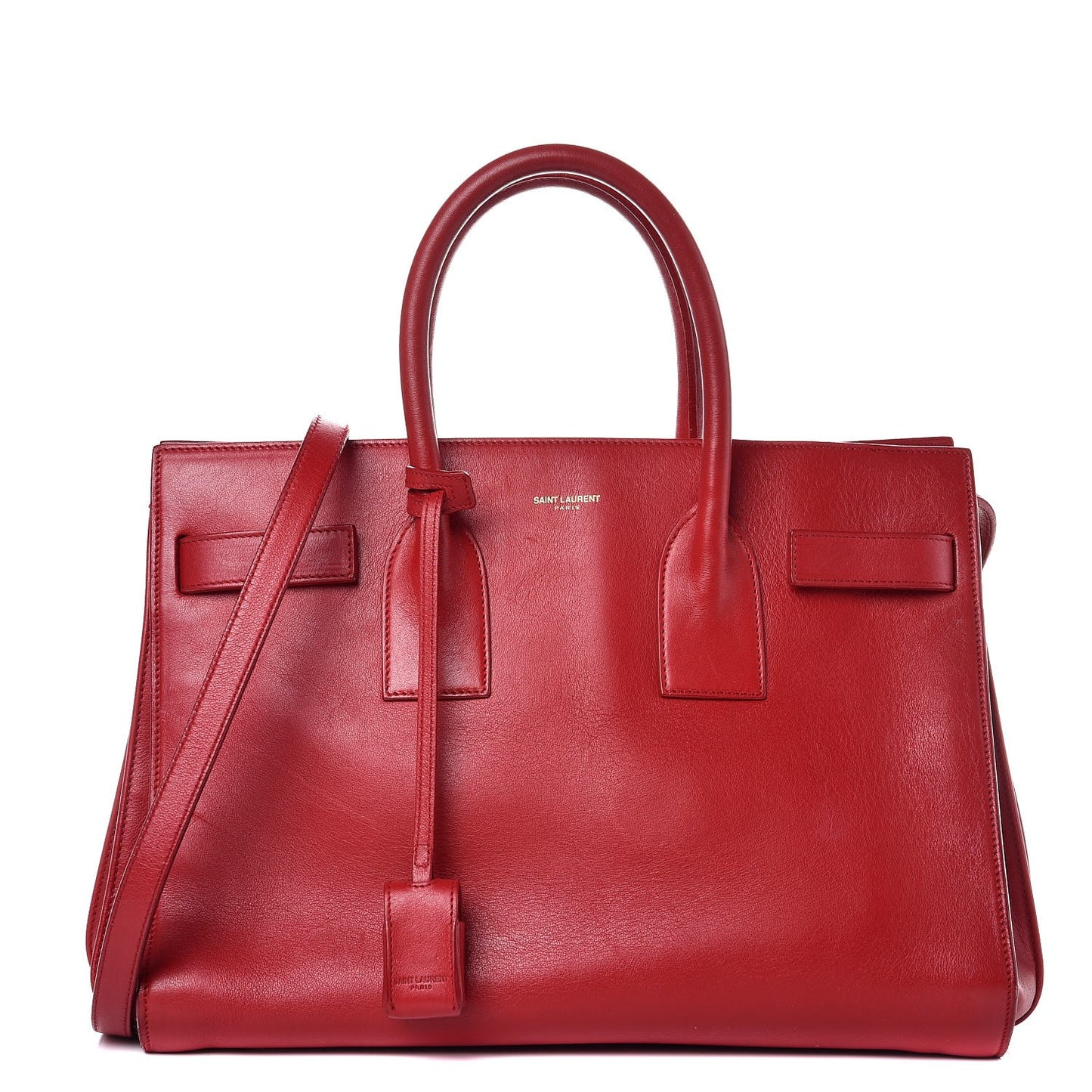 Calfskin Small Sac De Jour Lipstick Red