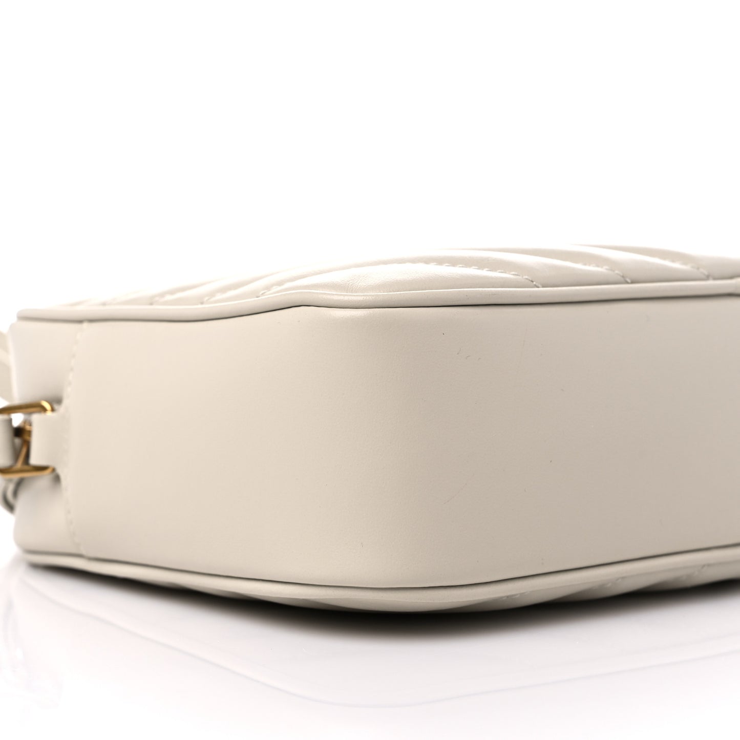 Calfskin Matelasse Monogram Lou Camera Bag Crema Soft