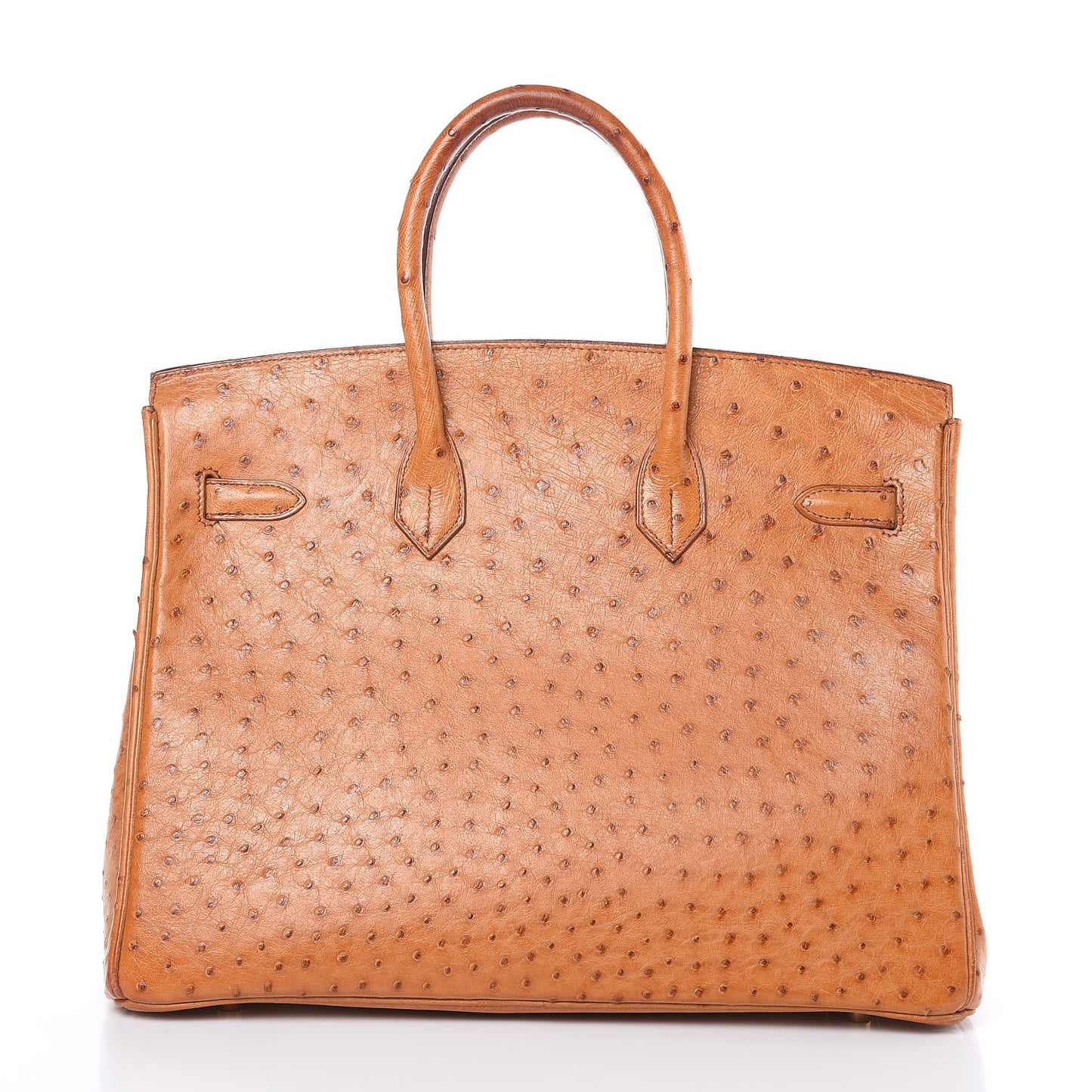 Ostrich Birkin 35 Gold