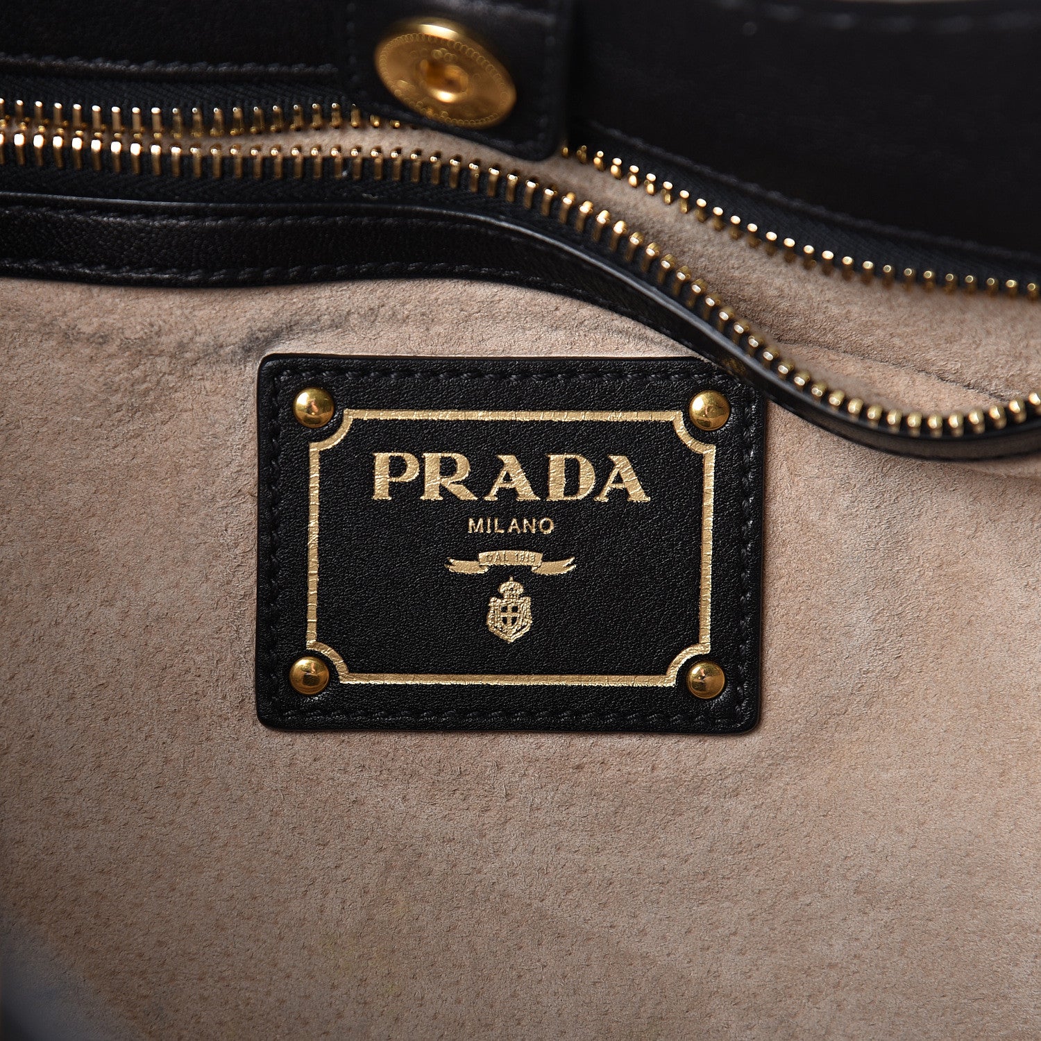 Prada Soft Calf Tote Black 6 of 12