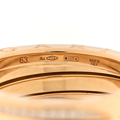Bulgari 18K Yellow Gold Diamond B.Zero1 Three-Band Ring 63 10.25 4 of 4