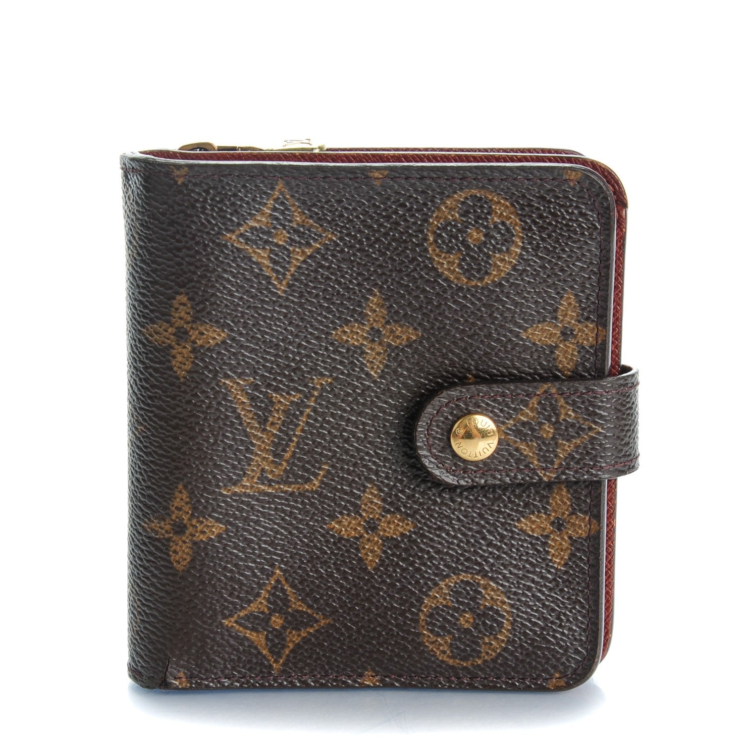 Louis Vuitton Monogram Compact Zippe Zipped Wallet 1 of 8