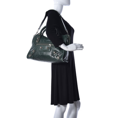 Balenciaga Agneau Giant 21 Silver Hardware City Evergreen 2 of 10