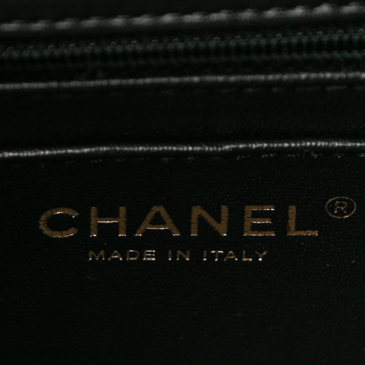 Lambskin Reverse Chevron Quilted Round Top Handle Flap Black