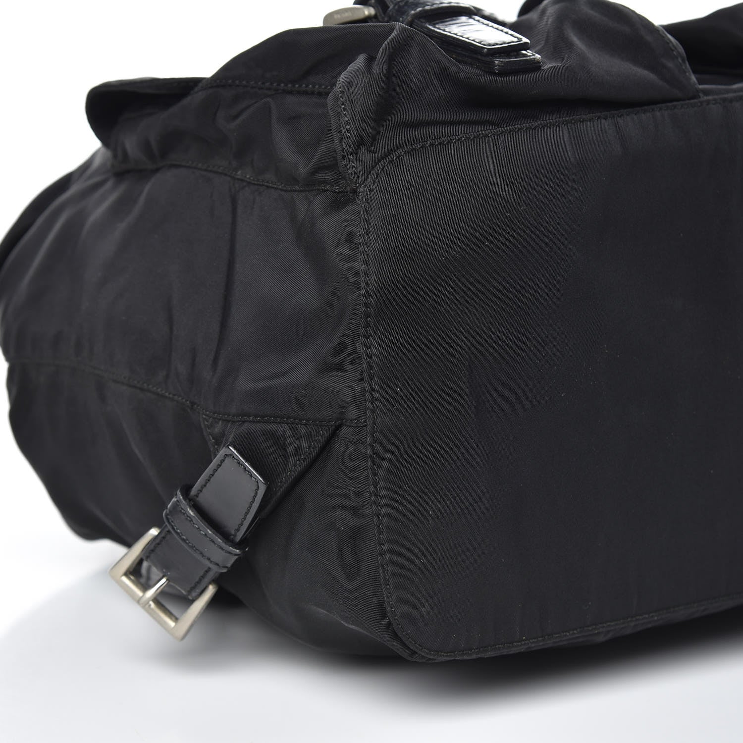 Prada Nylon Vela Medium Backpack Black 7 of 11