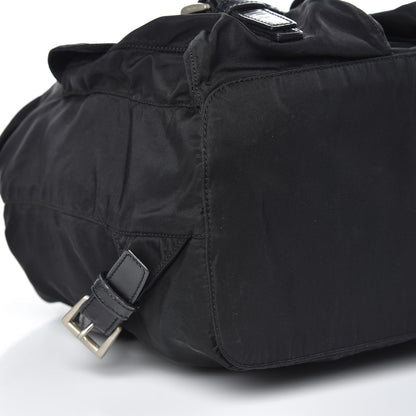 Prada Nylon Vela Medium Backpack Black 7 of 11