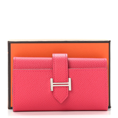 Hermes Epsom Bearn Multicles 4 Key Holder Rose Extreme 9 of 9