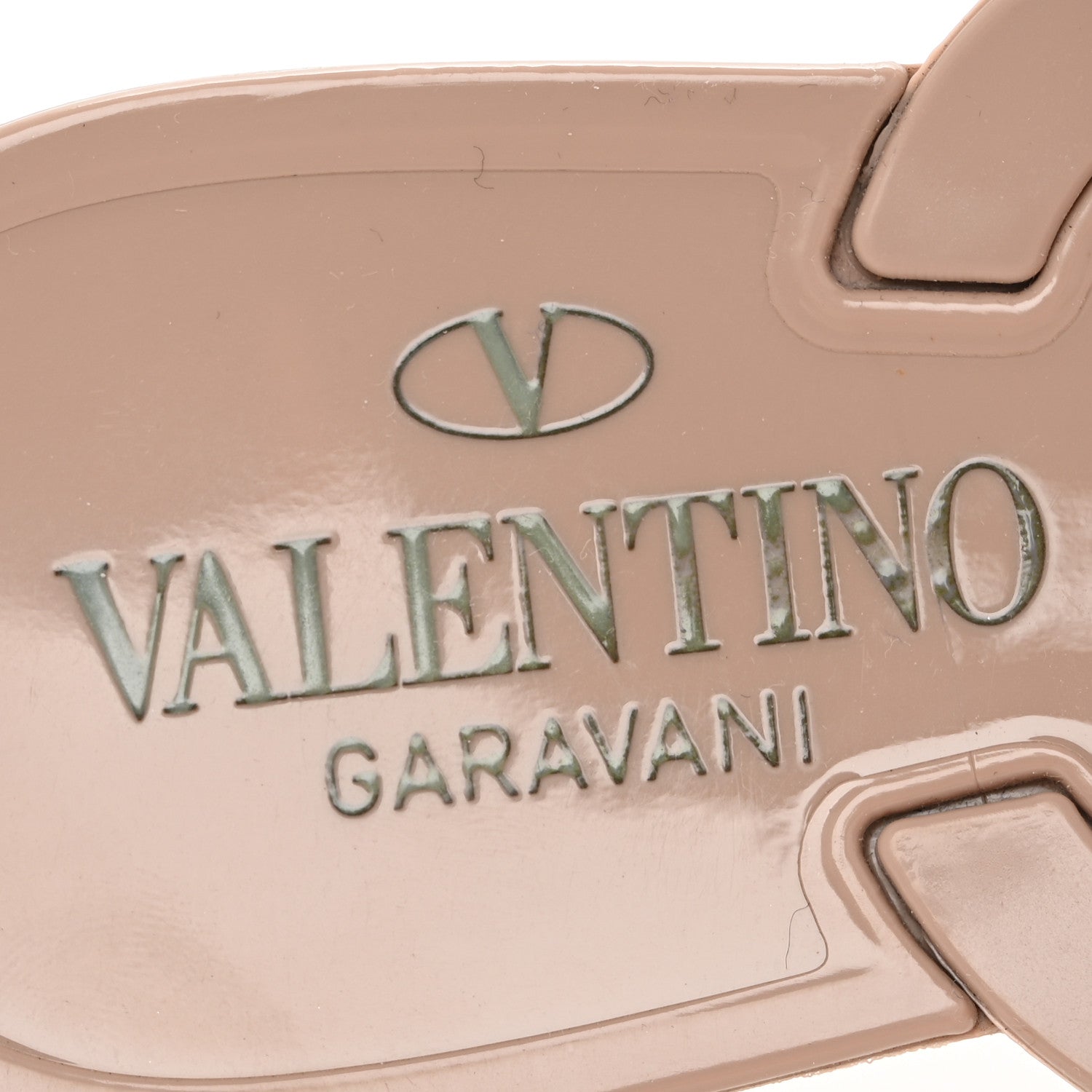 Valentino Garavani PVC Jelly Rockstud Bow Thong Sandals 37 Poudre 8 of 9