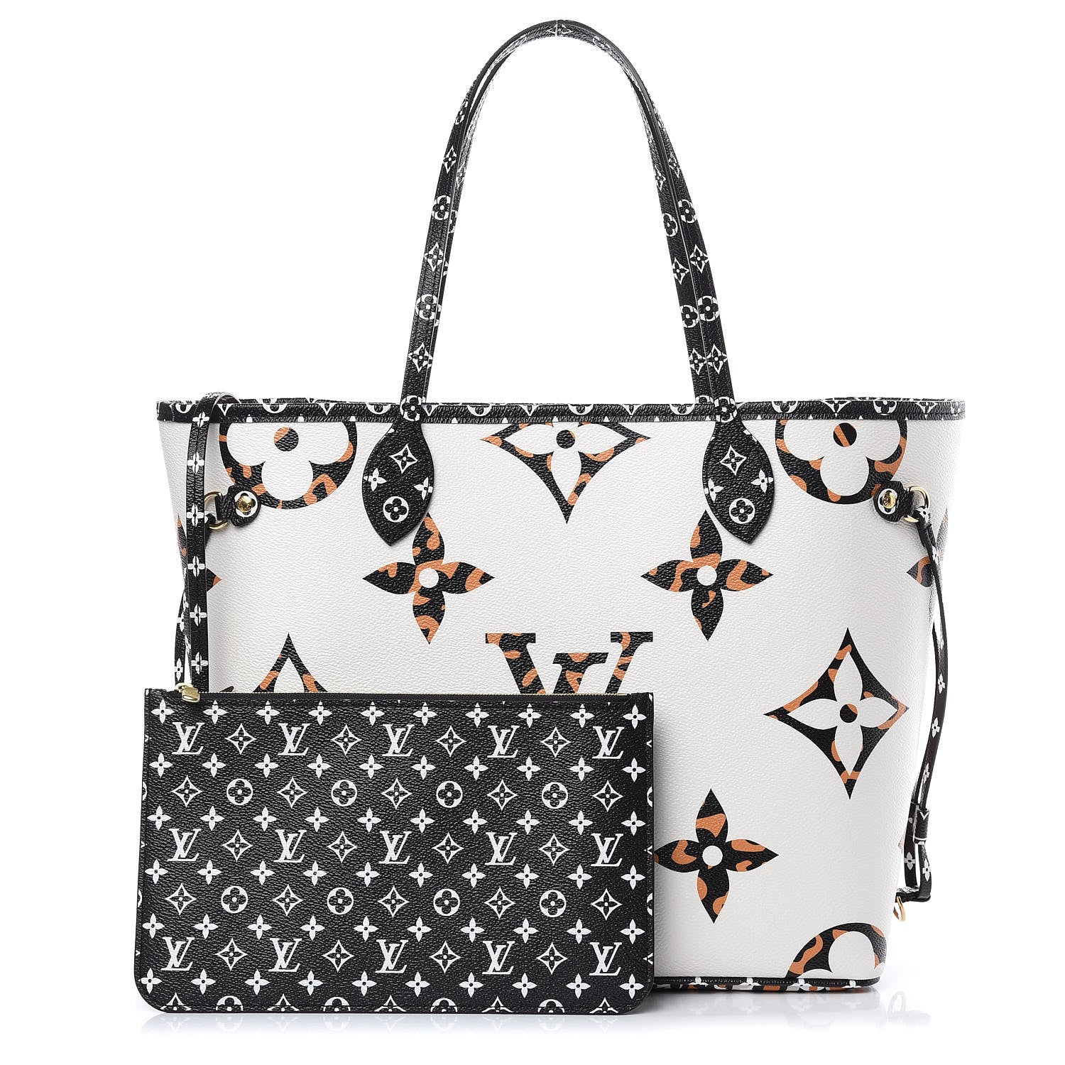 Louis Vuitton Monogram Giant Jungle Neverfull MM Ivory 1 of 11