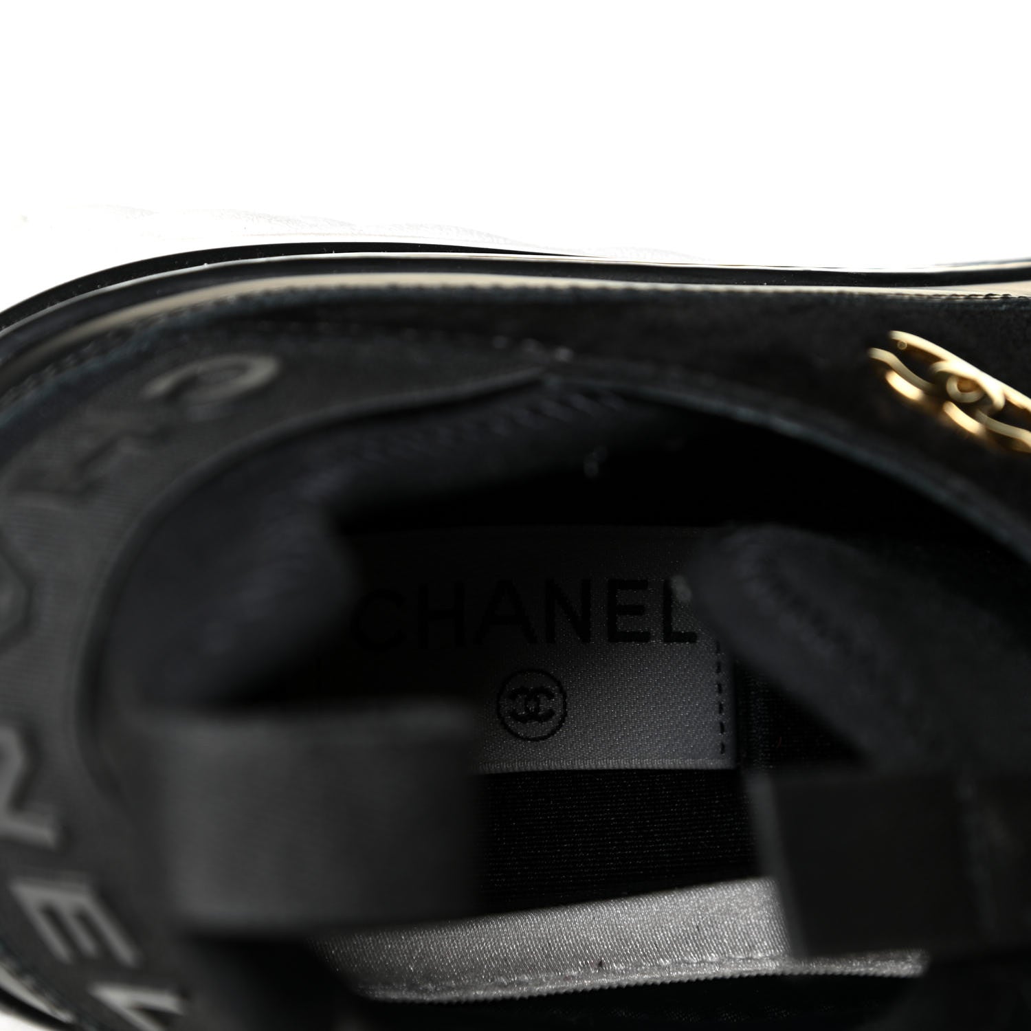 Chanel Velvet Calfskin Mixed Fibers CC Sneakers 40.5 Black 11 of 12