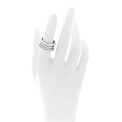 Bulgari 18K White Gold B.Zero1 Three-Band Ring 53 6.5 2 of 5