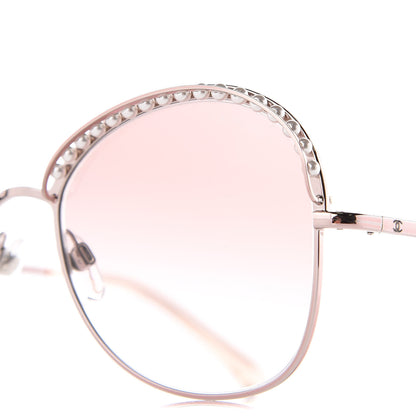 Chanel Pearl Sunglasses 4246-H Pink Gold 5 of 8
