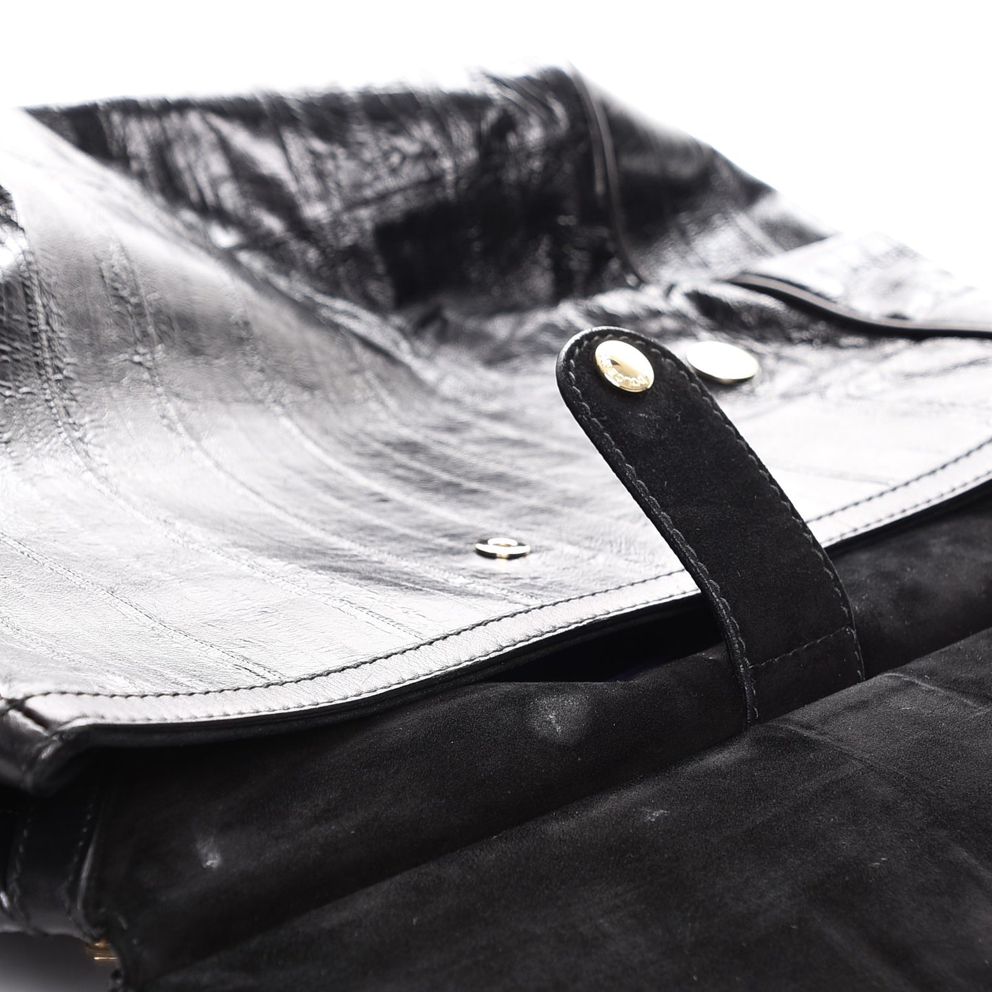 Eel Large Miss Sicily Satchel Black