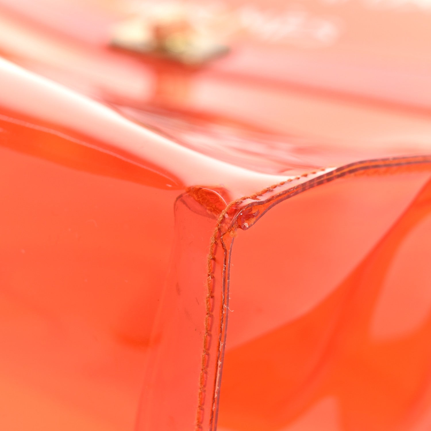 Hermes Vinyl Souvenir De L'Exposition Kelly Orange 10 of 19