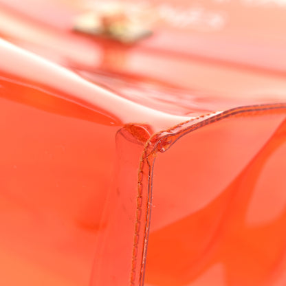 Hermes Vinyl Souvenir De L'Exposition Kelly Orange 10 of 19