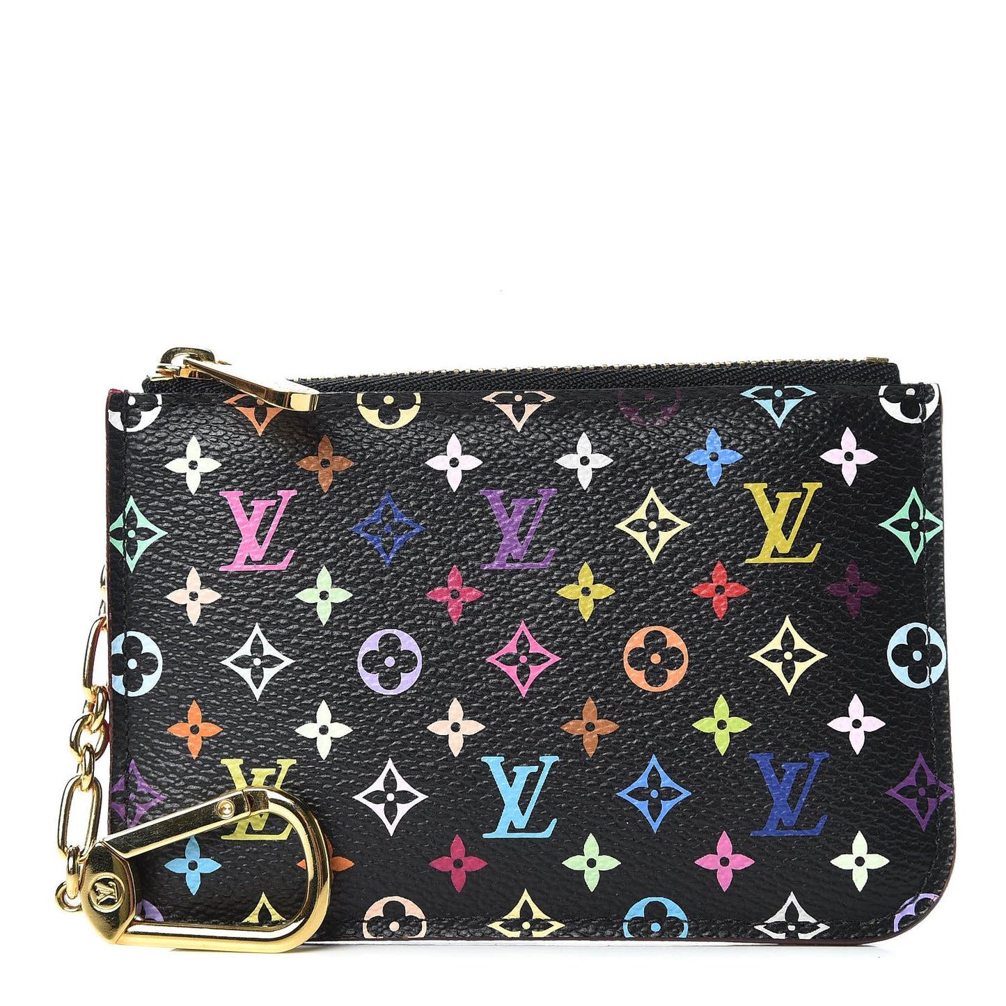 Monogram Multicolor Key Pouch Black Grenade