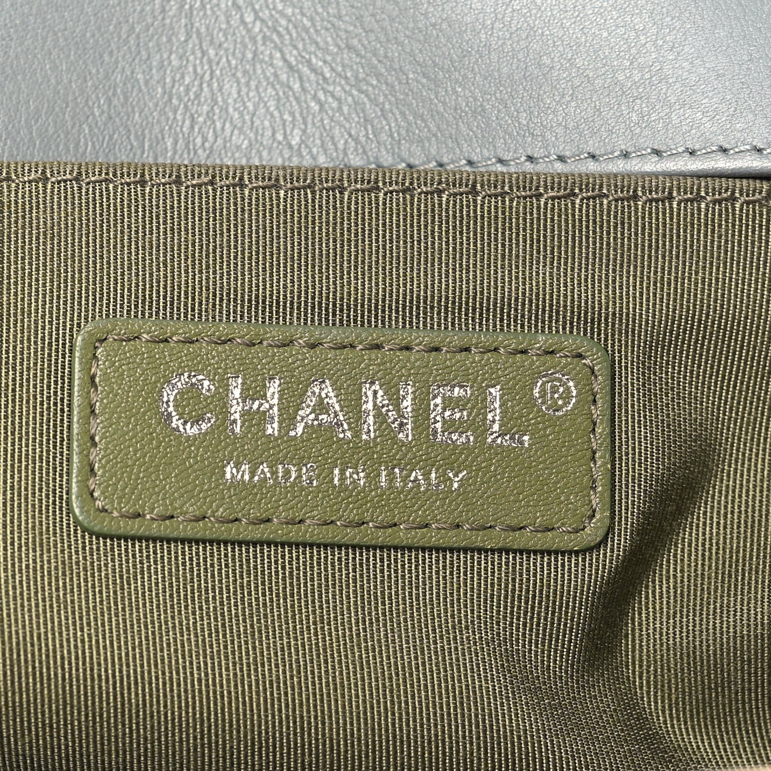 Chanel Lambskin Quilted Medium Boy Flap Grey 6 of 9