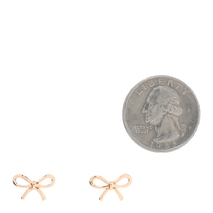 Tiffany 18K Rose Gold Bow Earrings 2 of 4