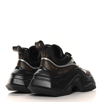Louis Vuitton Calfskin Monogram LV Archlight 2.0 Platform Sneakers 37 37 Black 5 of 9