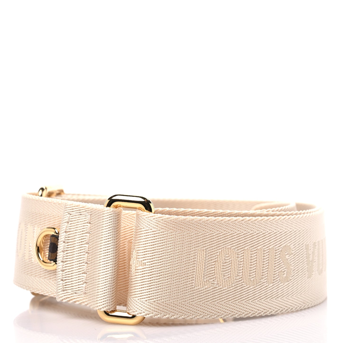 Jacquard Monogram Adjustable Shoulder Strap New Creme