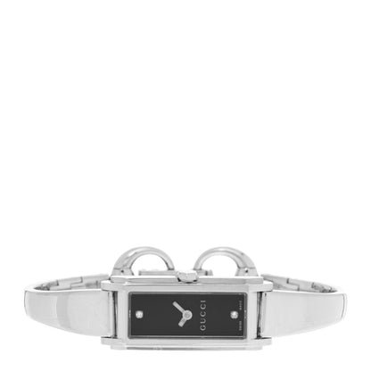 Gucci Stainless Steel Diamond 14mm 109 Horsebit Quartz Watch Black 2 of 4