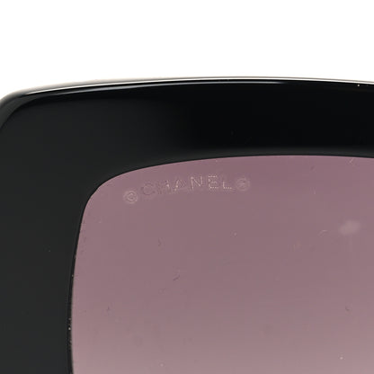 Chanel Acetate Calfskin Square Sunglasses 5474-Q-A Black 7 of 8
