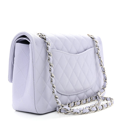 Chanel Caviar Quilted Medium Double Flap Light Purple 3 of 11