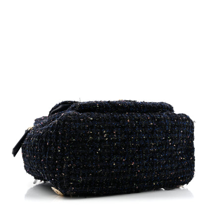 Chanel Tweed Front Pocket Backpack Navy 4 of 12