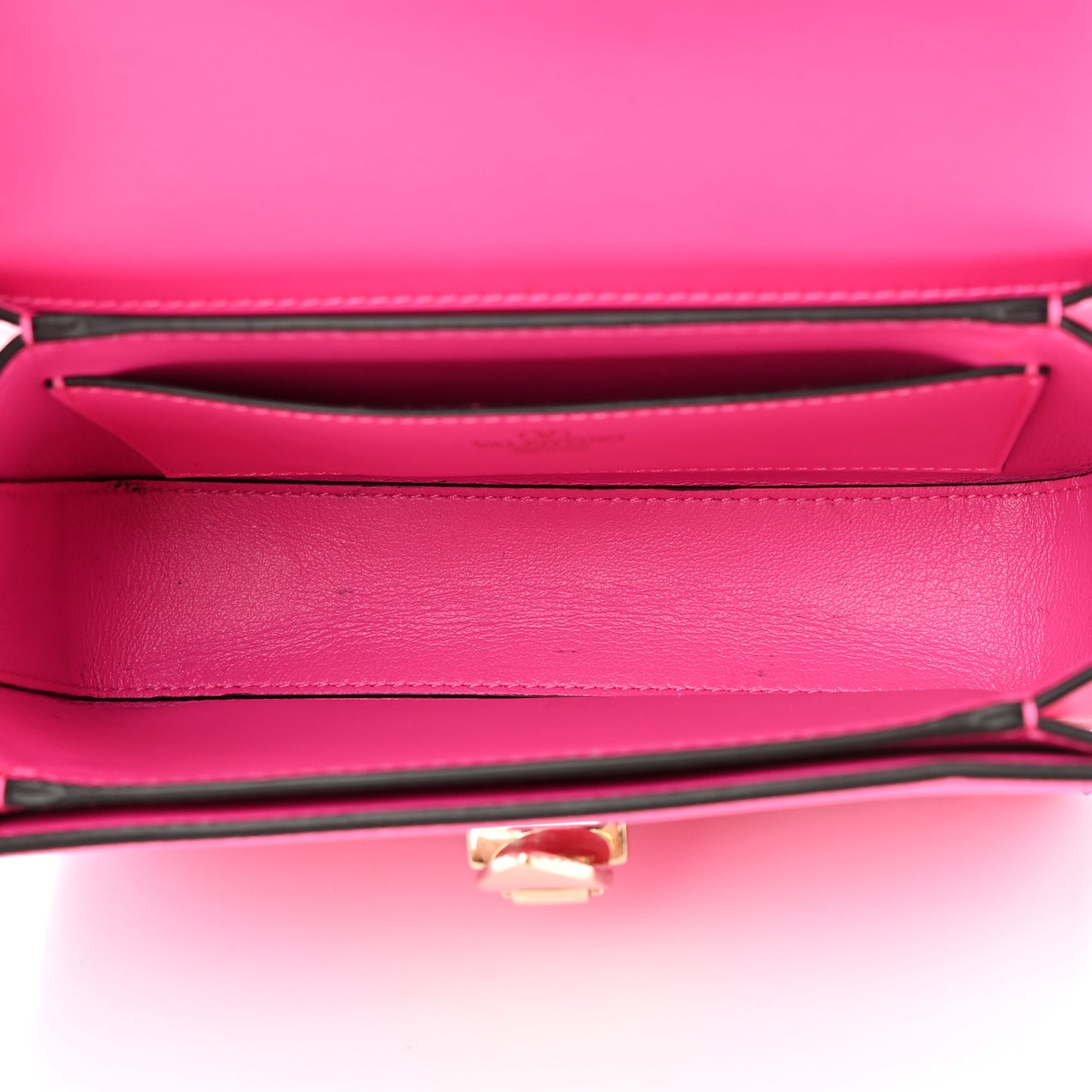 Smooth Calfskin Enamel Tonal Small Rockstud23 Shoulder Bag Pink PP