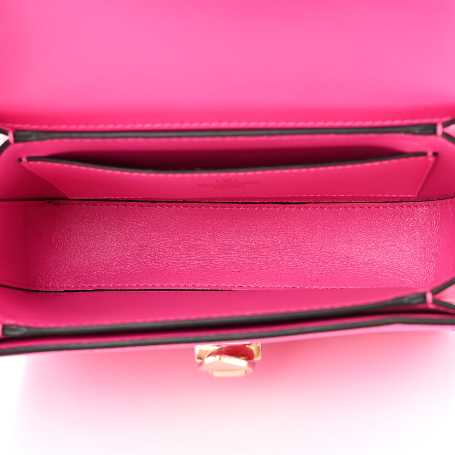 Valentino Garavani Smooth Calfskin Enamel Tonal Small Rockstud23 Shoulder Bag Pink PP 5 of 17