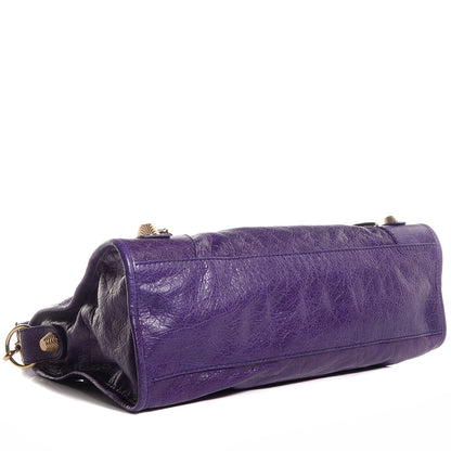 Balenciaga Agneau Giant 21 Gold Hardware City Dark Violet 6 of 11