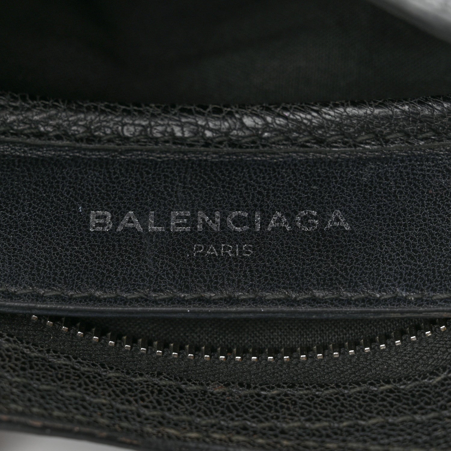 Balenciaga Chevre Silver Metallic Edge Hardware Nano City Black 6 of 11