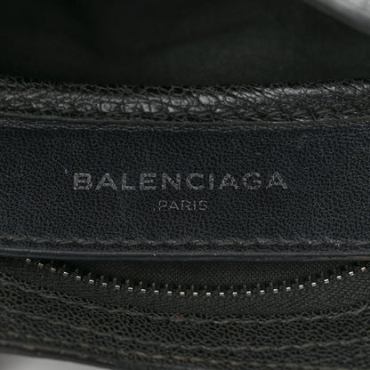 Balenciaga Chevre Silver Metallic Edge Hardware Nano City Black 6 of 11