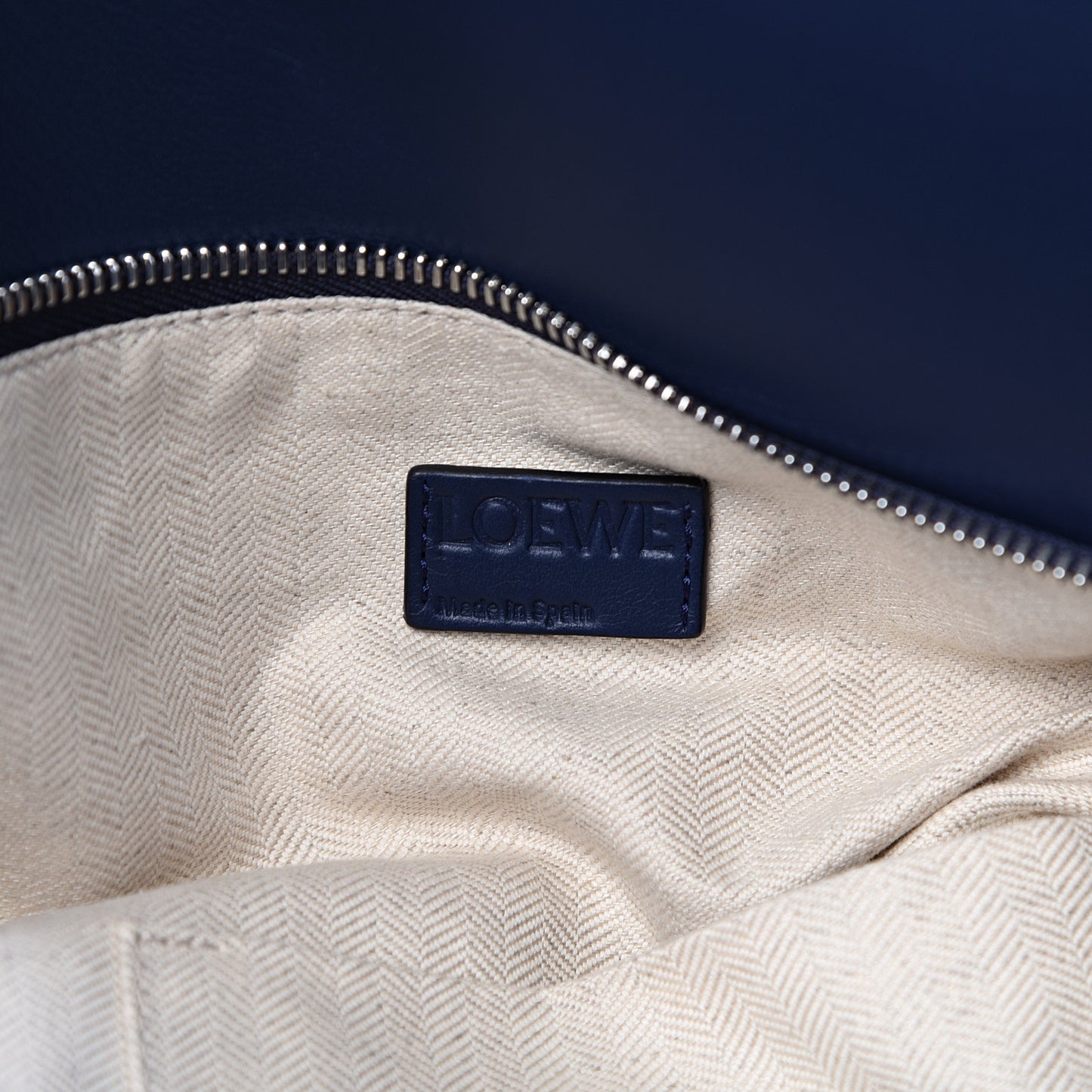 Calfskin Large Puzzle Bag Deep Blue
