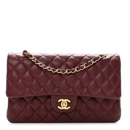 Chanel Caviar Quilted Medium Double Flap Burgundy 1 of 11