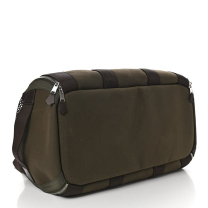 Hermes Fabric Carrying Dog Bag Kaki Feu 4 of 10