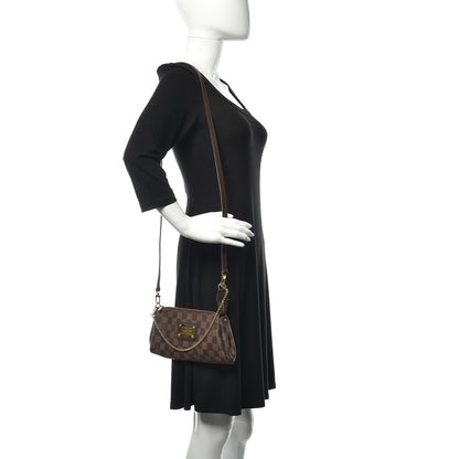 Louis Vuitton Damier Ebene Eva Clutch 2 of 9