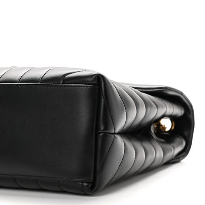 Saint Laurent Calfskin Y Quilted Monogram Medium Loulou Chain Satchel Black 8 of 9