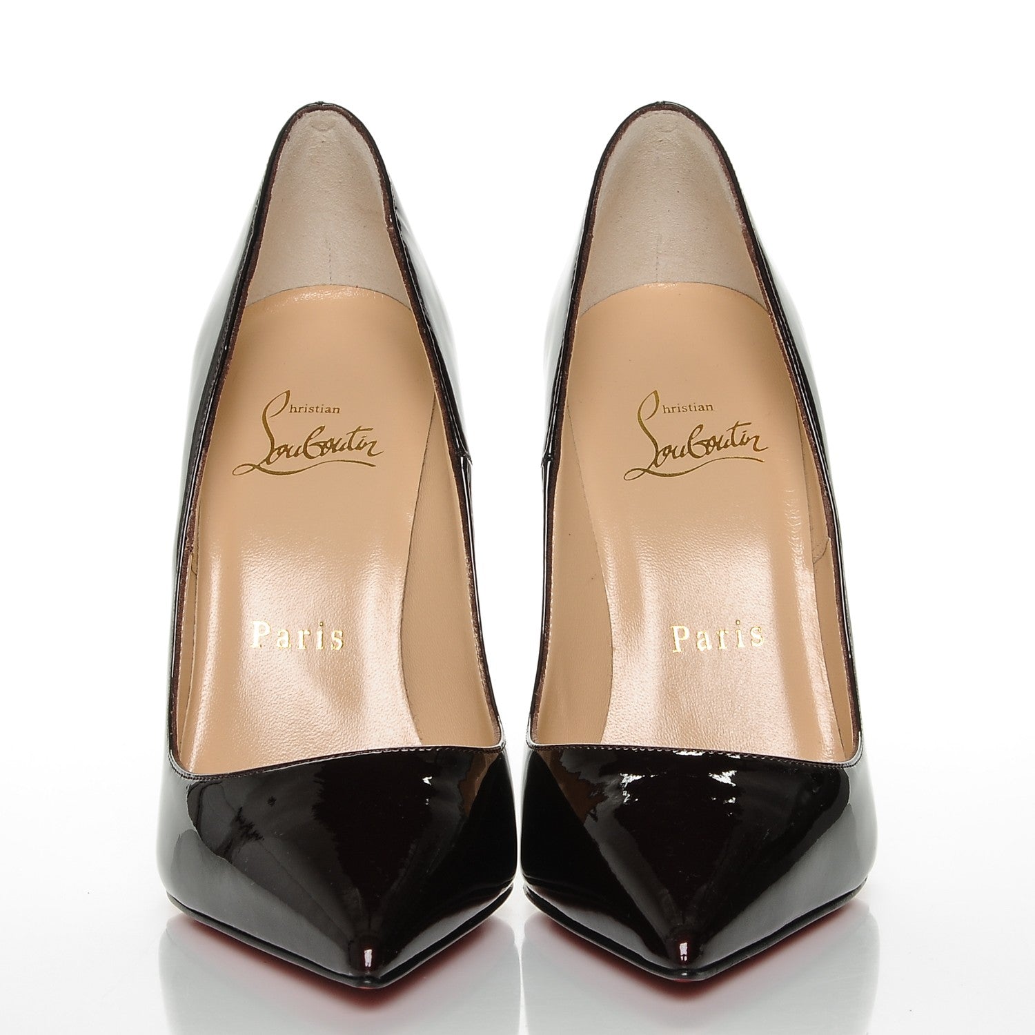 Christian Louboutin Patent So Kate 120 Pumps 35 Rouge Noir 2 of 7